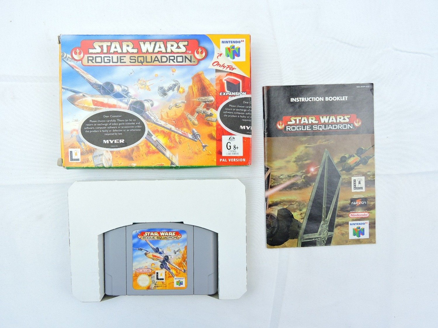 Boxed Nintendo 64 N64 Star Wars Rogue Squadron - Inc Manual - PAL /3