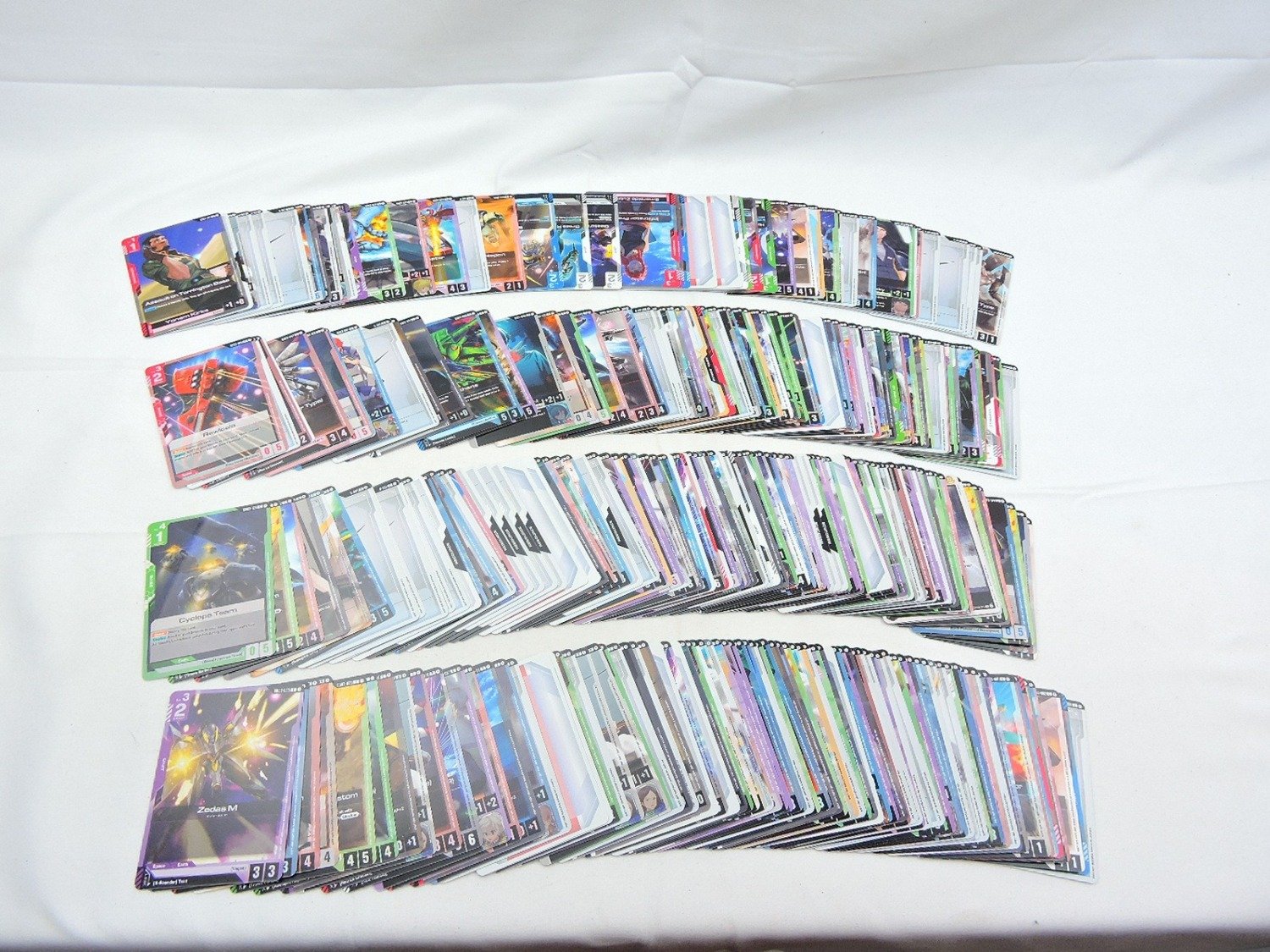 Like New Gundam Card Game TCG Bulk Lot (250+ Cards!)