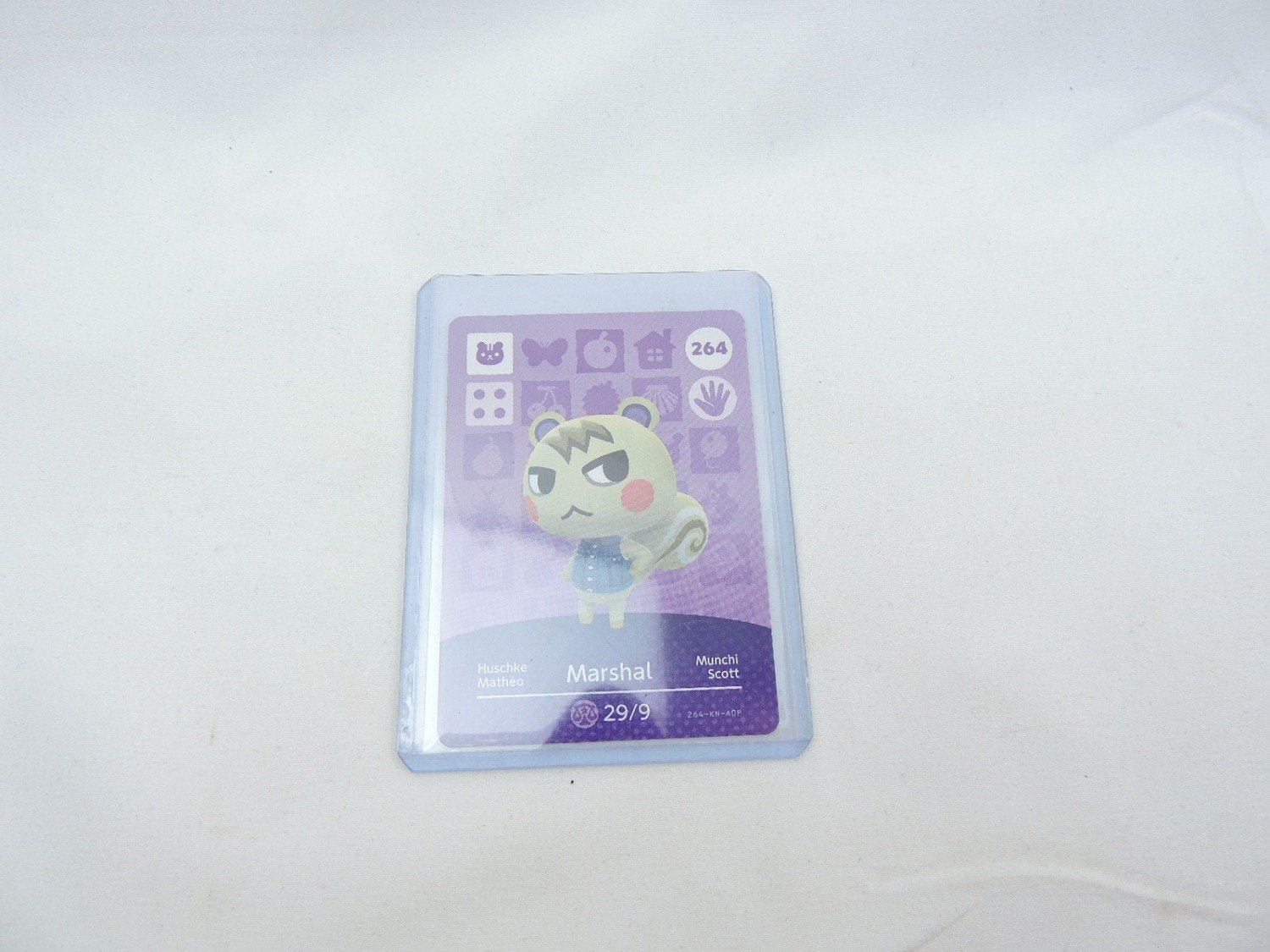 Like New Animal Crossing Amiibo Cards Marshal #264 Series 3 Card