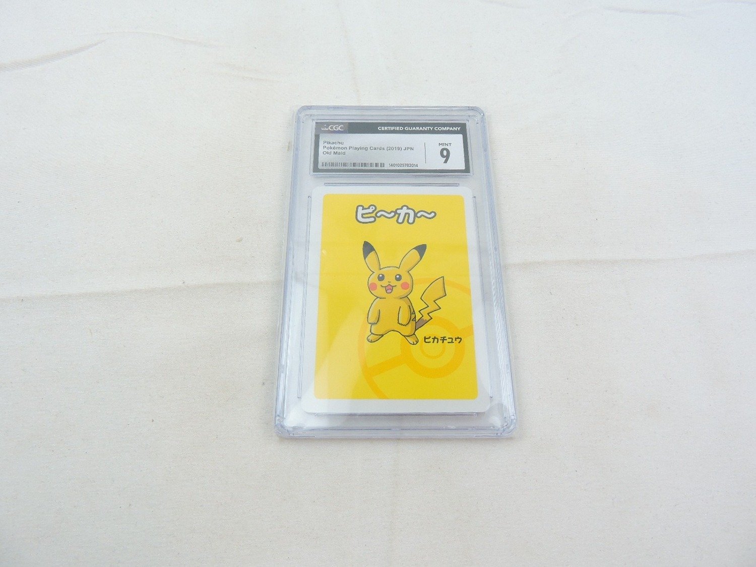 Like New CGC Graded Pokemon Center Old Maid Pikachu Playing Card (9.0)