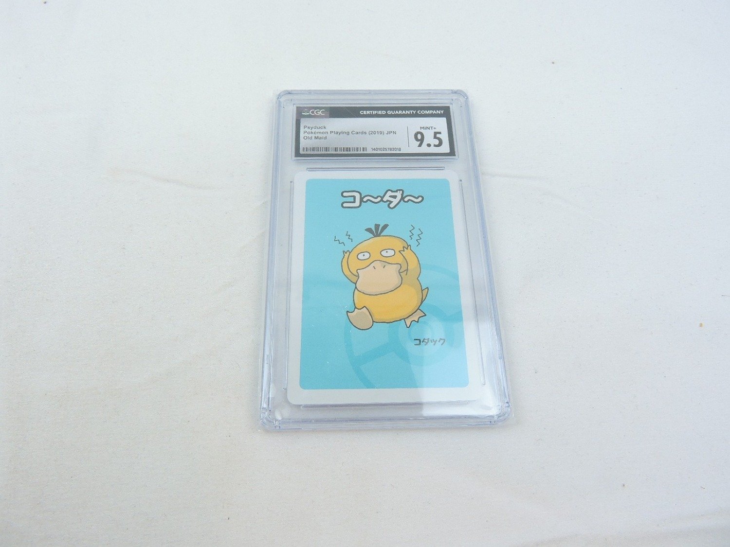 Like New CGC Graded Pokemon Center Old Maid Psyduck Playing Card (9.5)