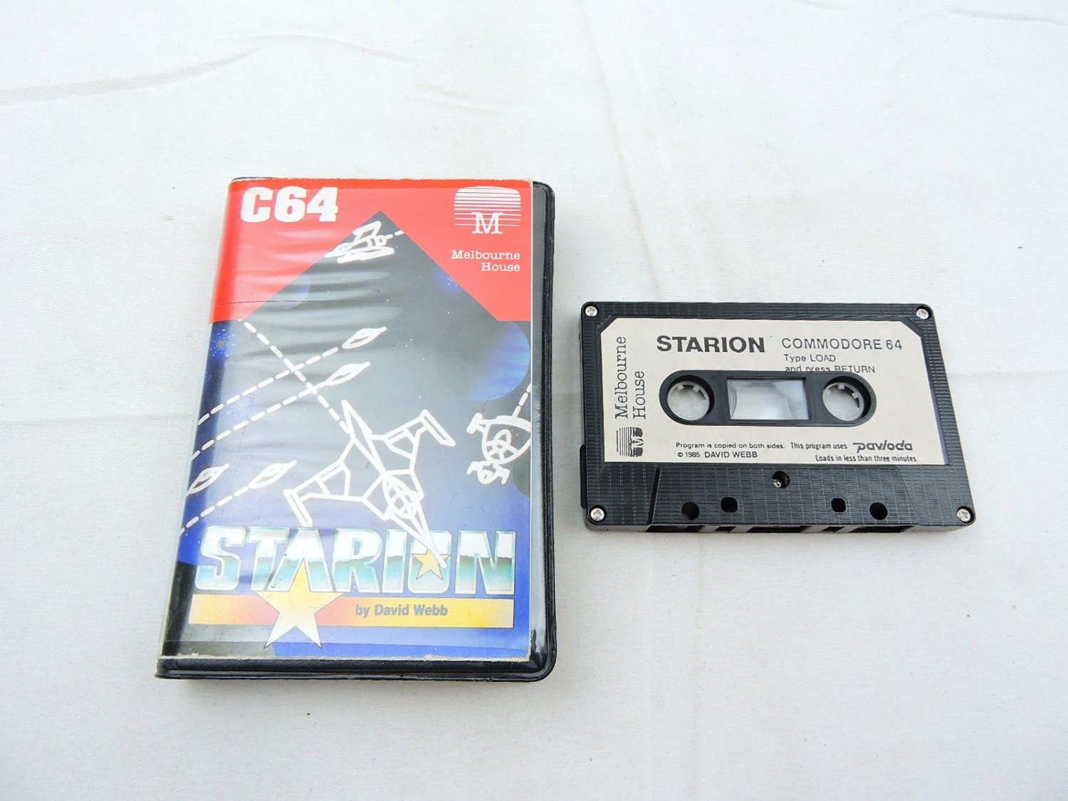 Boxed Commodore 64 C64 Starion Game Cassette /2