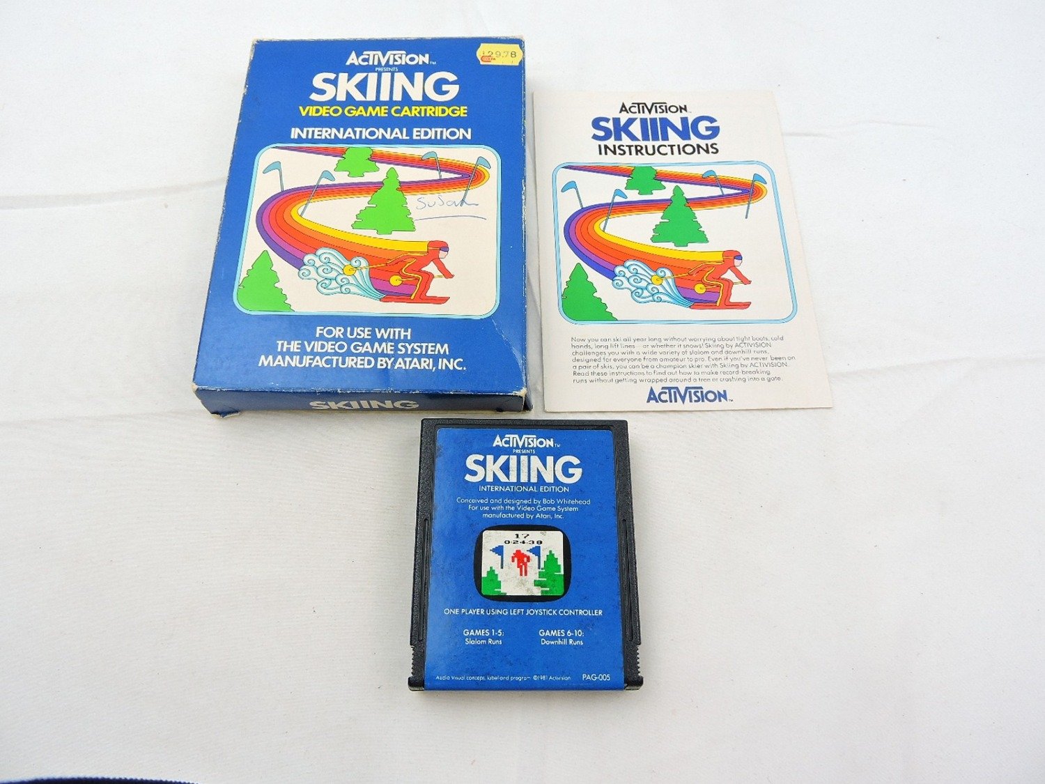 Atari 2600 Boxed Skiing International Edition Cartridge /3