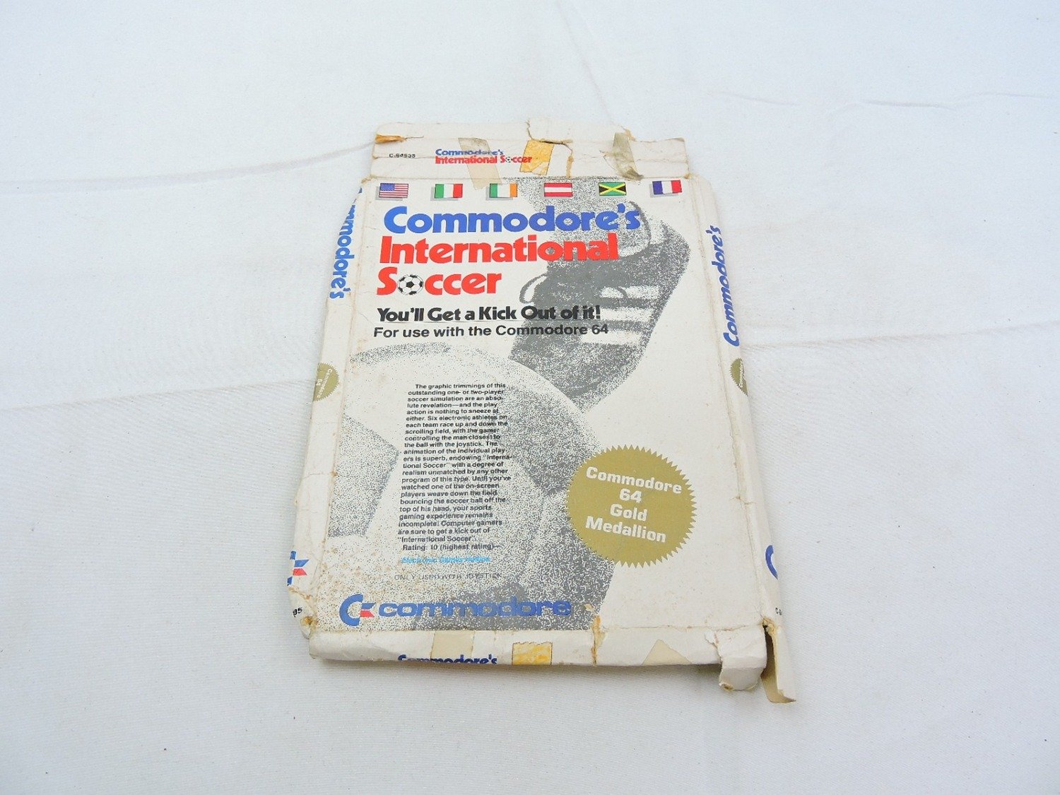 Commodore 64 C64 Commodore's International Soccer (No Game, Box Only)