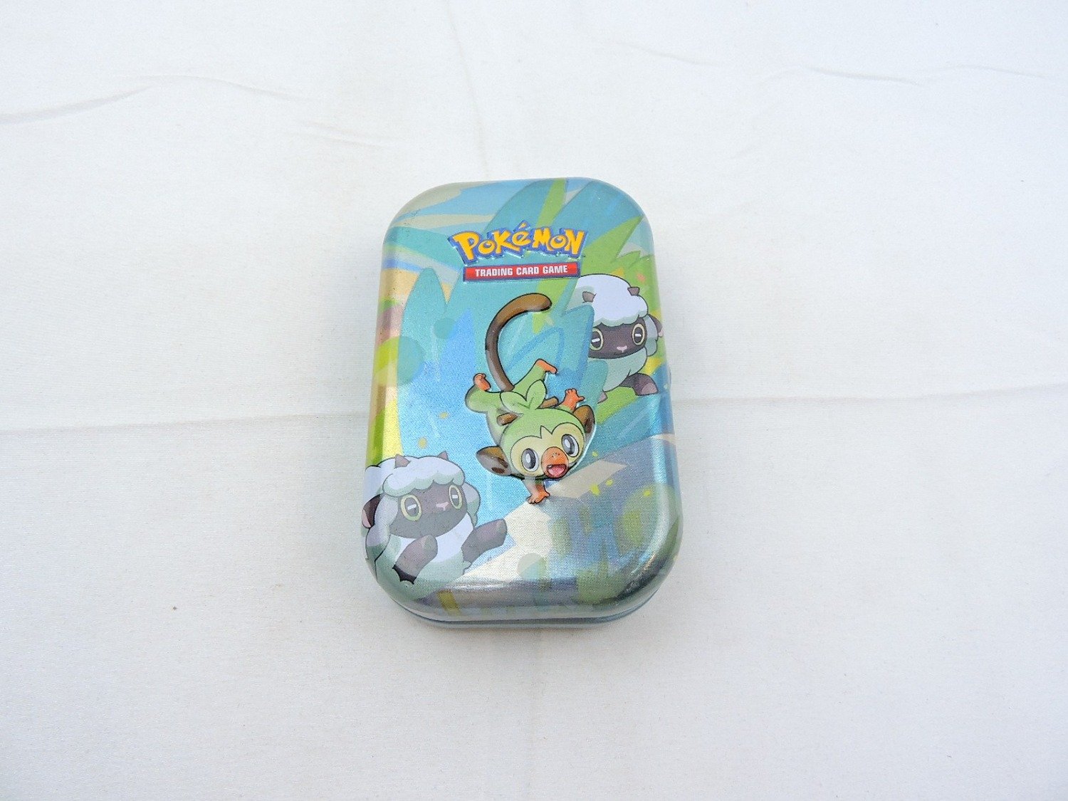 Like New Pokemon TCG Galar Pals Mini Tin Grookey and Wooloo (No Cards)