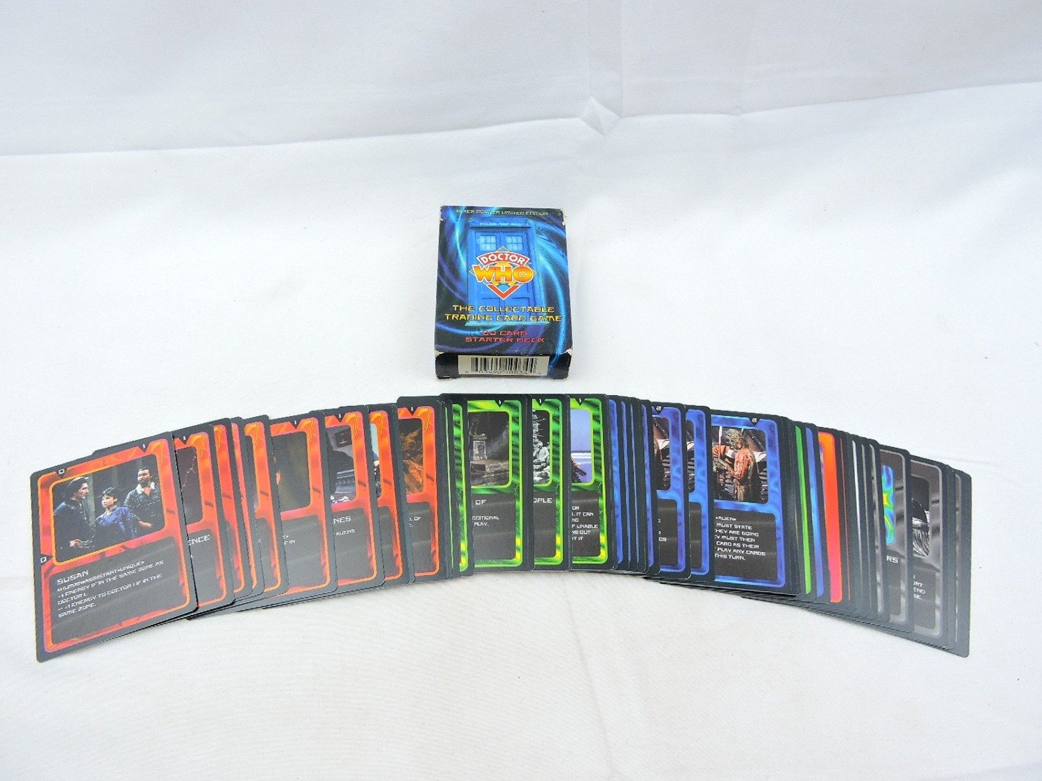 Like New Doctor Who The Collectable Trading Card Game Black Border Limited Edition 50 Card Starter Deck