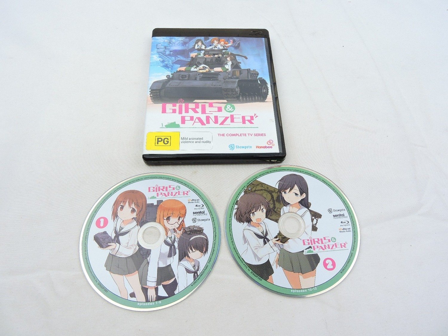 Mint Disc Girls & Panzer The Complete TV Series Blu Ray