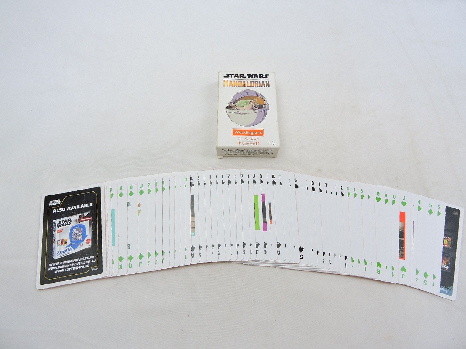 Like New Waddingtons of London Star Wars The Mandalorian Playing Cards