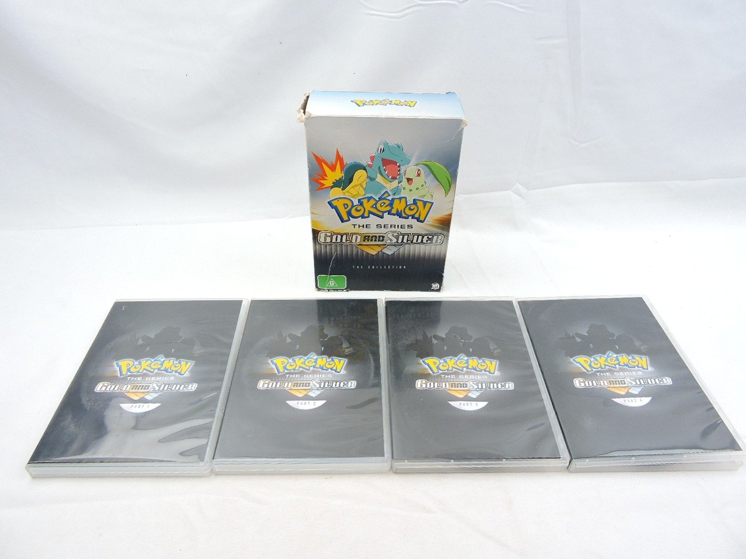 Like New Pokemon The Series Gold and Silver The Collection DVD Boxset Bundle