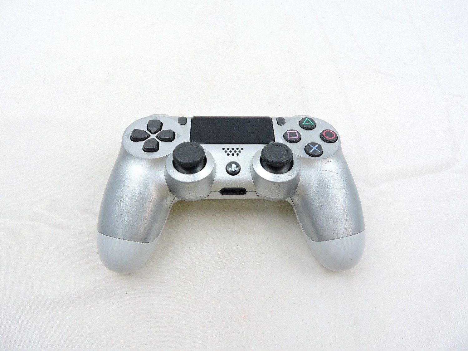Playstation 4 Ps4 Silver Wireless Controller (Grade B)