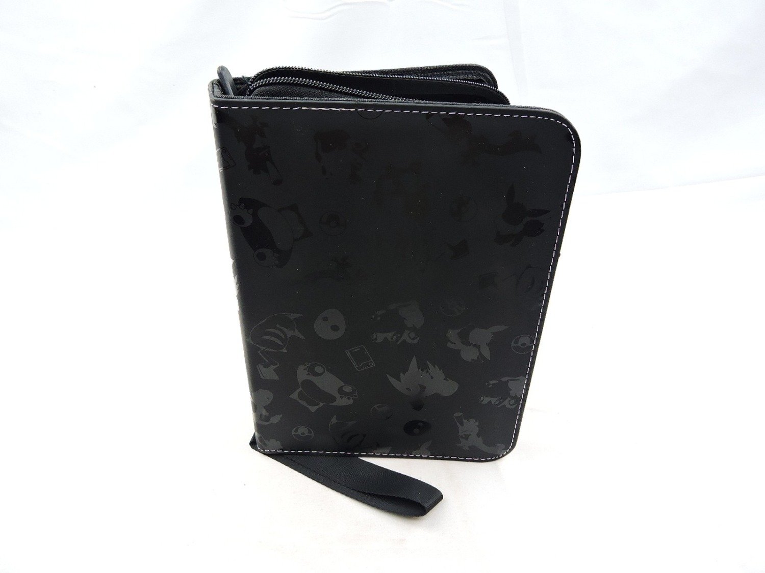 Like New Pokemon TCG Black Silhouette 4 Pocket Zipper Binder