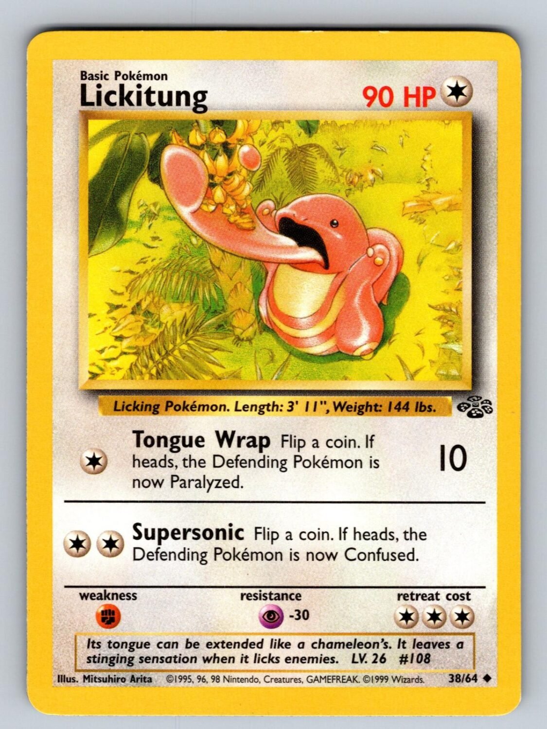 Lickitung 38/64 LP Jungle UC Pokemon Unlimited T02916