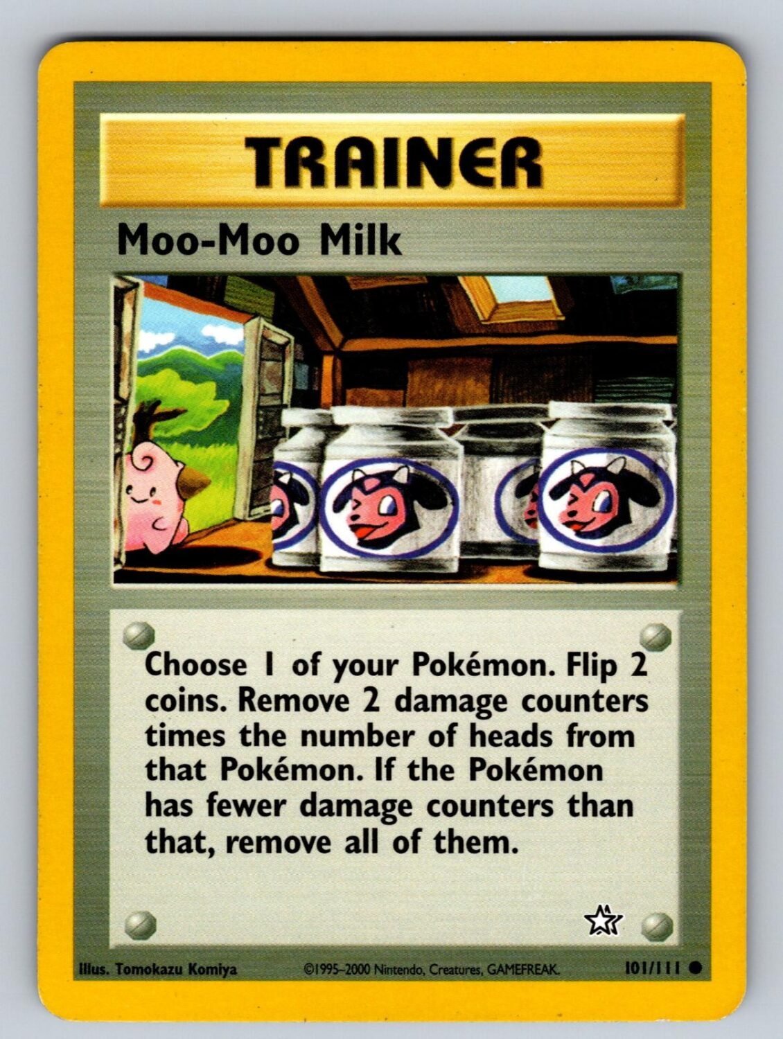 Moo-Moo Milk 101/111 LP Neo Genesis C Pokemon Unlimited T02756