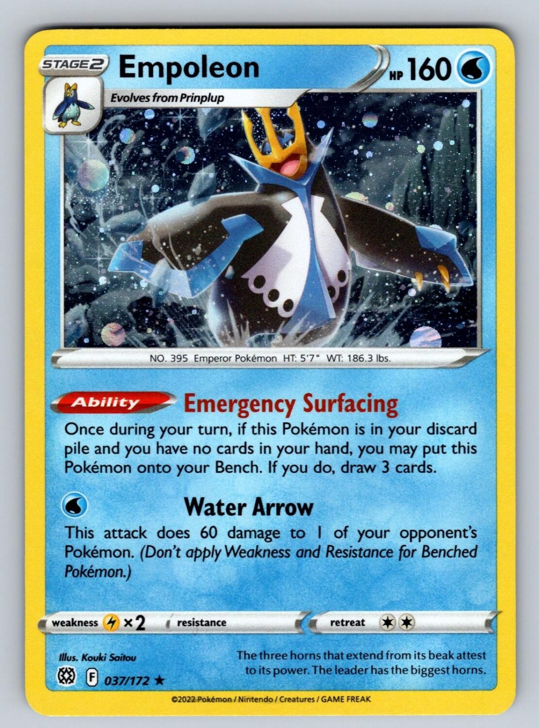 Empoleon (Cosmos Holo) 037/172 NM/M Pokemon T02482