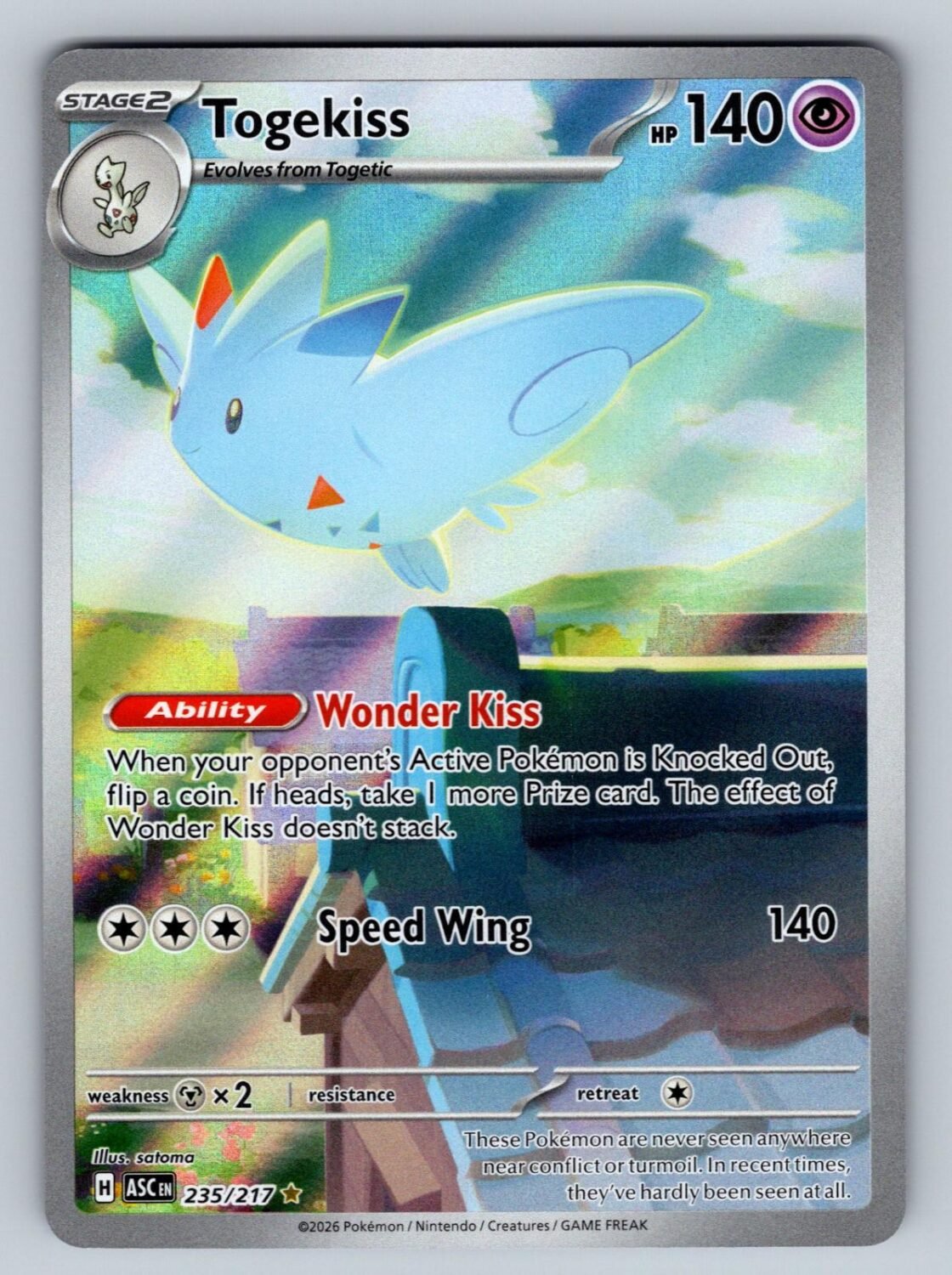 Togekiss 235/217 NM/M Ascended Heroes IR Pokemon Holo T01288