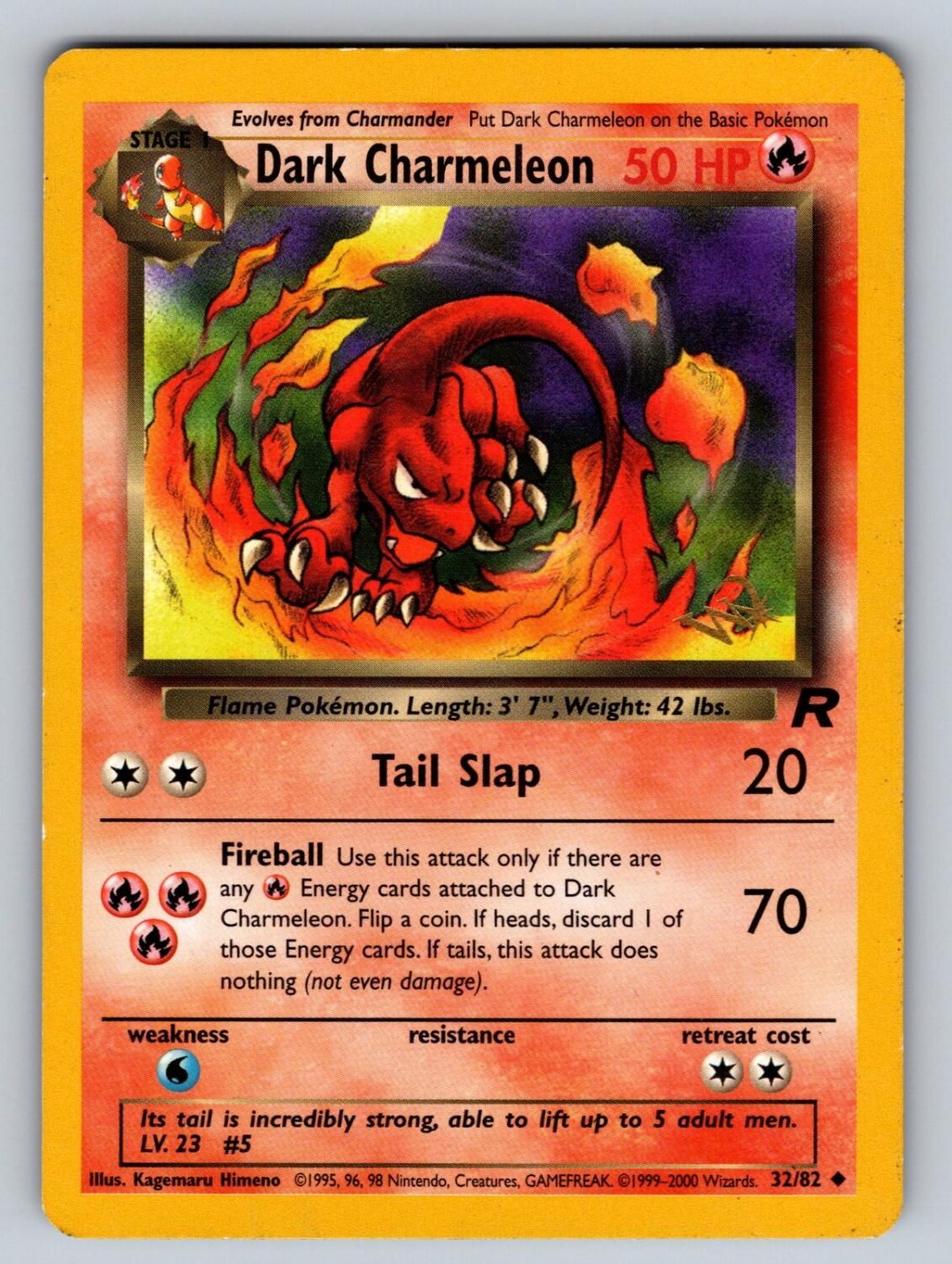 Dark Charmeleon [W Stamped] 32/82 MP WoTC Promo P Pokemon T03080