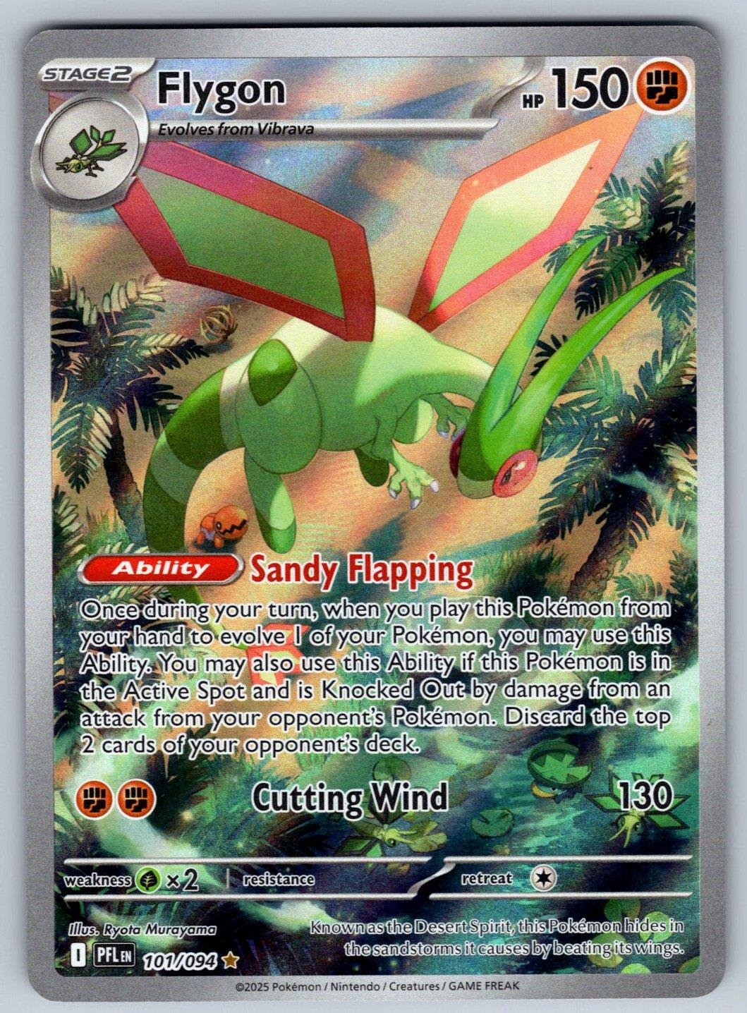 Flygon 101/094 NM/M Phantasmal Flames IR Pokemon Holo T00297