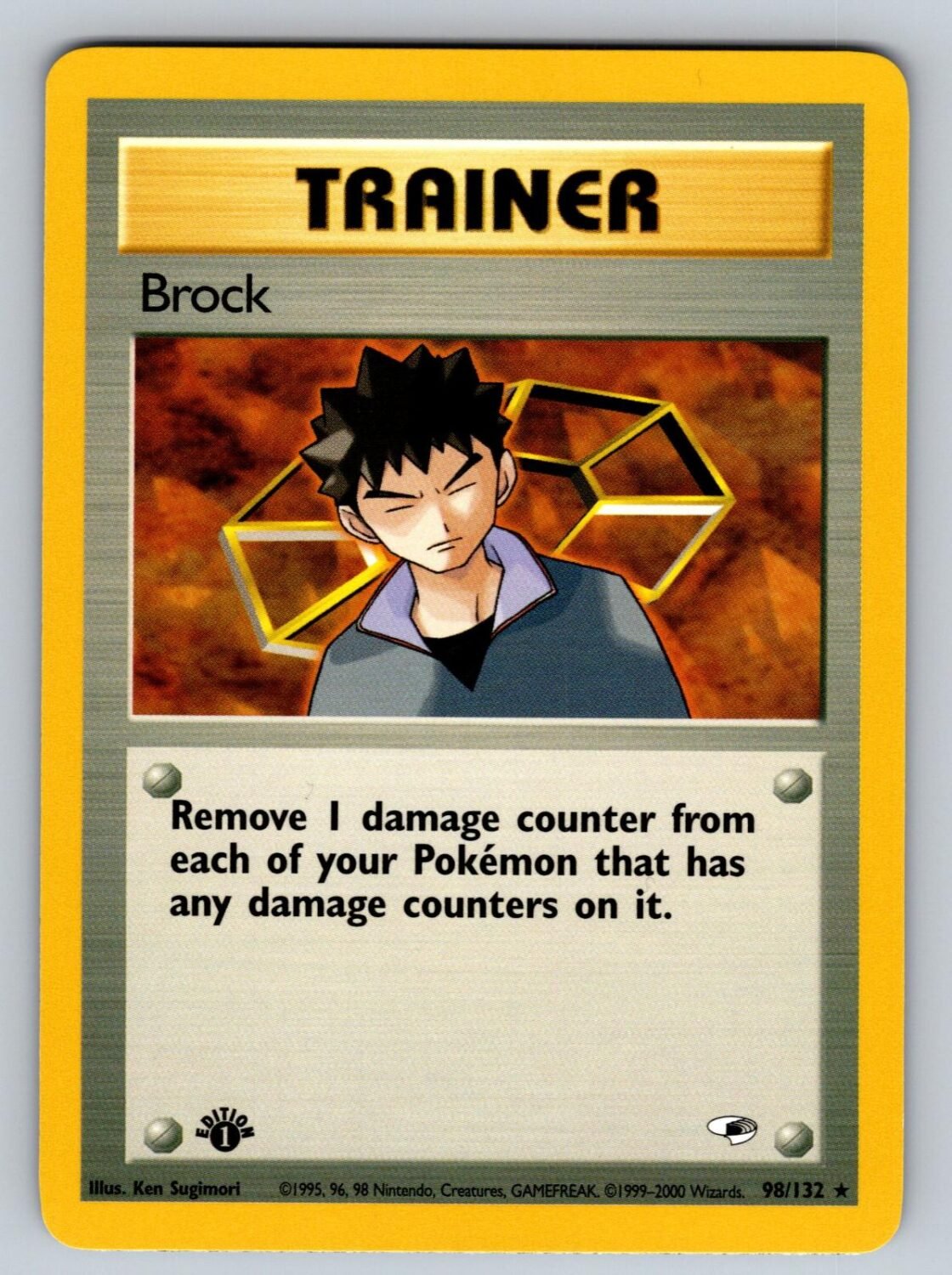 Brock 98/132 NM/M Gym Heroes R Pokemon 1st Edition T01845