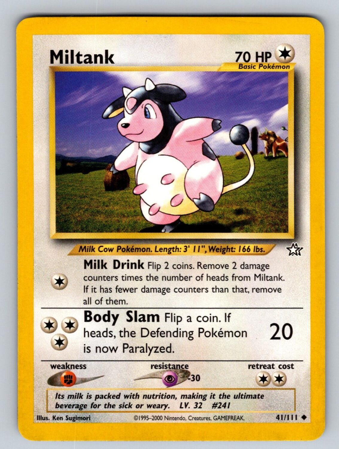 Miltank 41/111 NM/M Neo Genesis UC Pokemon Unlimited T01107