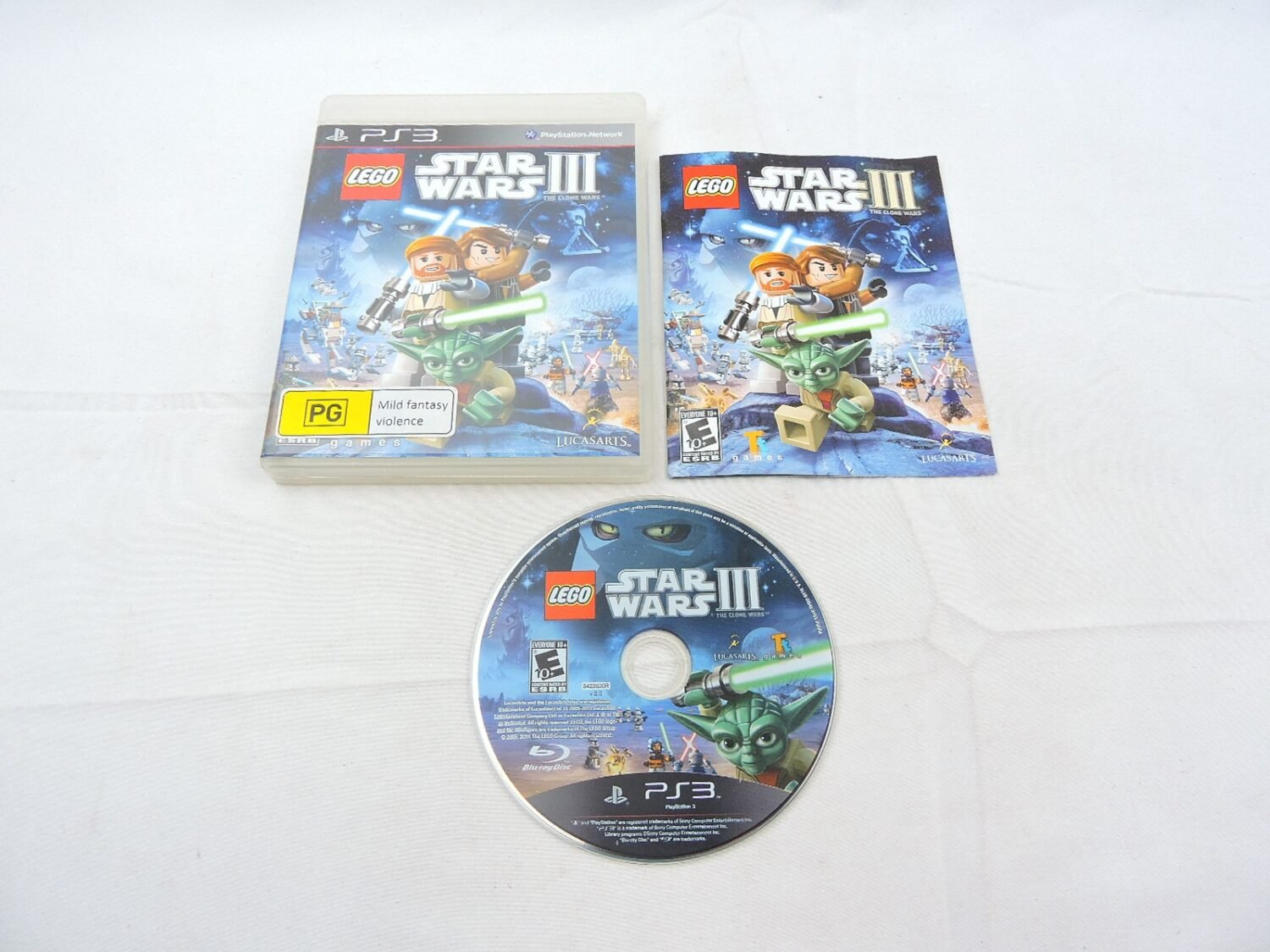 Mint Disc Playstation 3 Ps3 Lego Star Wars III The Clone Wars - Inc Manual NTSC