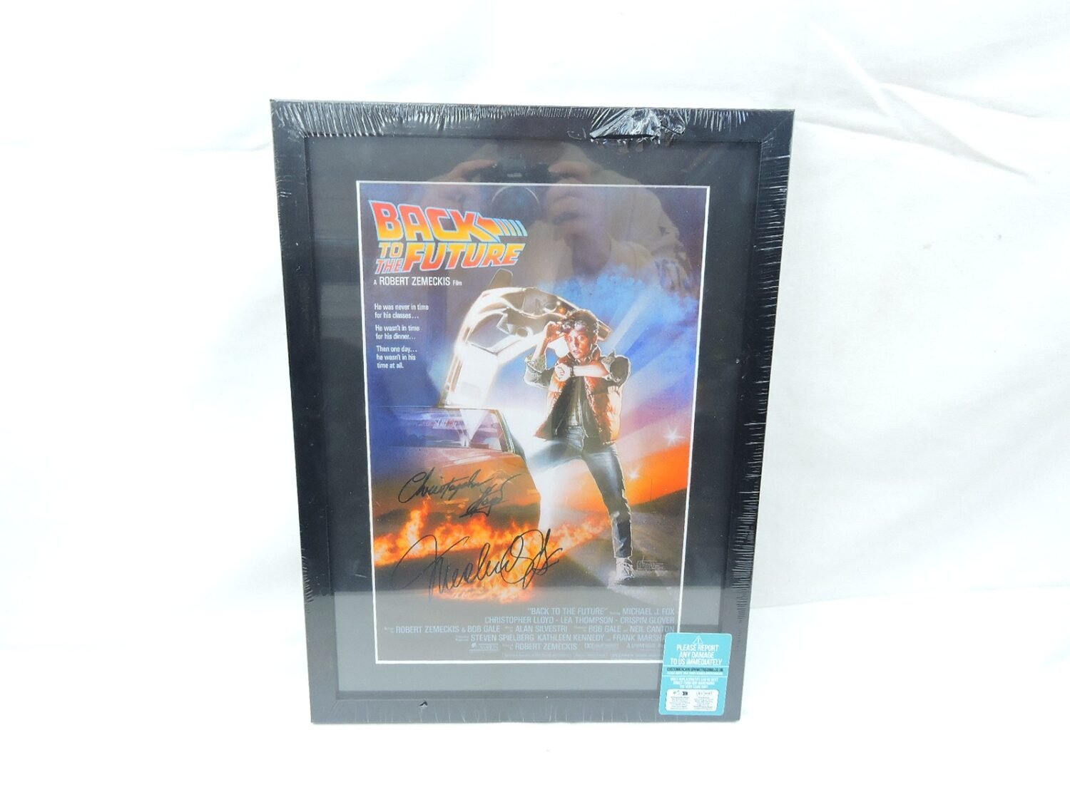 Brand New and Sealed HWC Trading Back to the Future Printed Signature Framed Poster