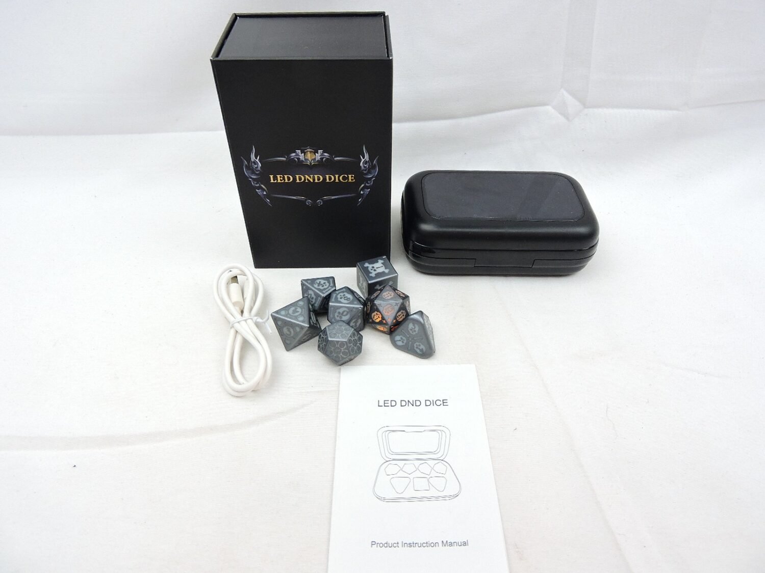 Boxed Like New LED Dungeons and Dragons DnD Dice with Storage Case