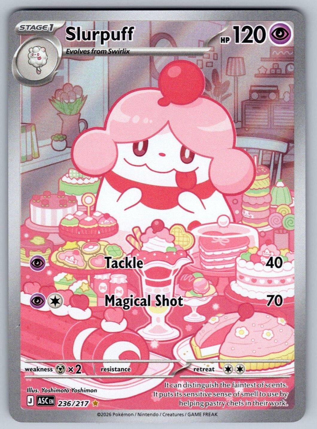 Slurpuff 236/217 NM/M Ascended Heroes IR Pokemon Holo T00308