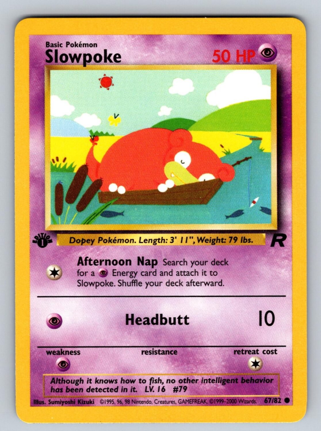 Slowpoke 67/82 NM/M Team Rocket C Pokemon 1st Edition T01949