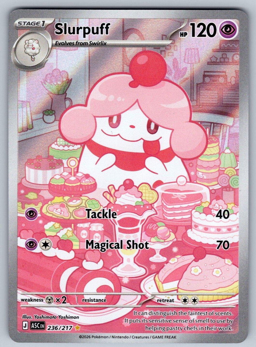 Slurpuff 236/217 NM/M Ascended Heroes IR Pokemon Holo T00311