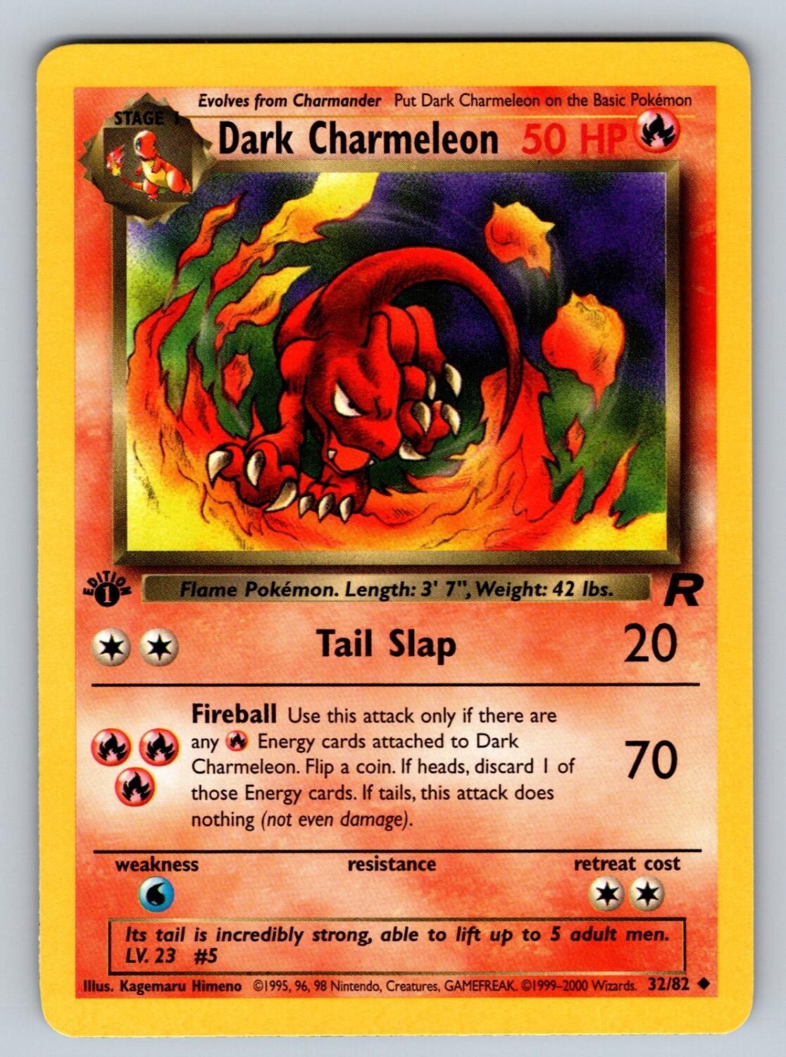 Dark Charmeleon 32/82 NM/M Team Rocket UC Pokemon 1st Edition T01948
