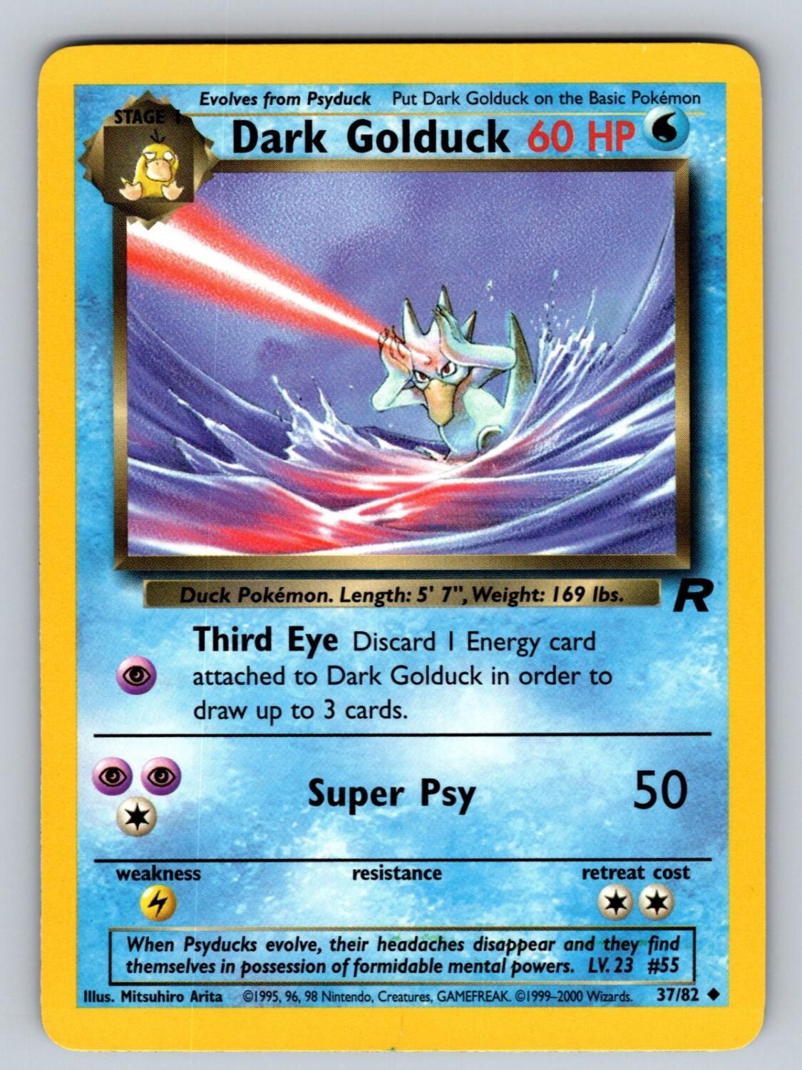 Dark Golduck 37/82 NM/M Team Rocket UC Pokemon Unlimited T01066