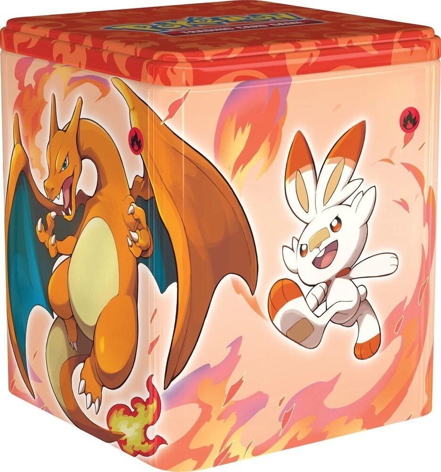 Sealed English Stacking Tin Fighting Darkness Charizard
