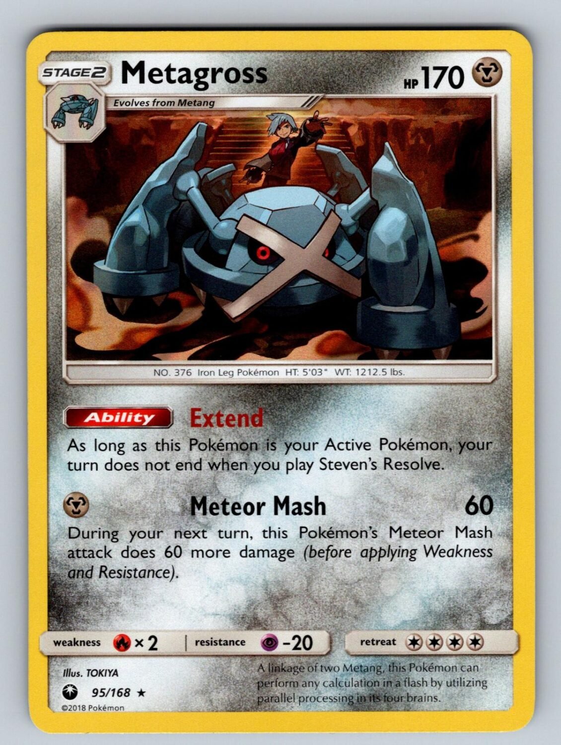 Metagross 95/168 NM/M Holo Celestial Storm R Pokemon T08210