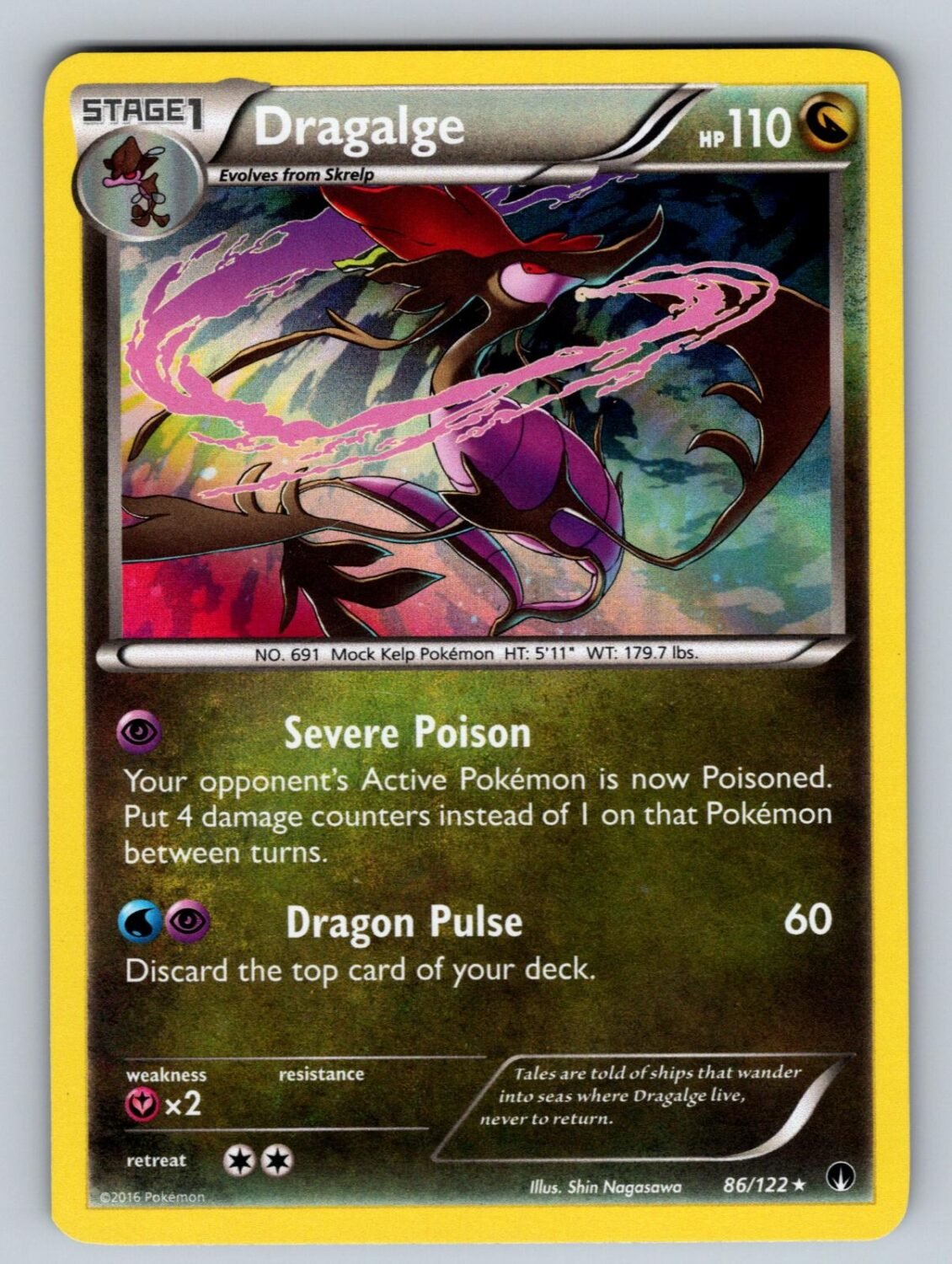 Dragalge 86/122 NM/M Holo BREAKpoint R Pokemon T08207