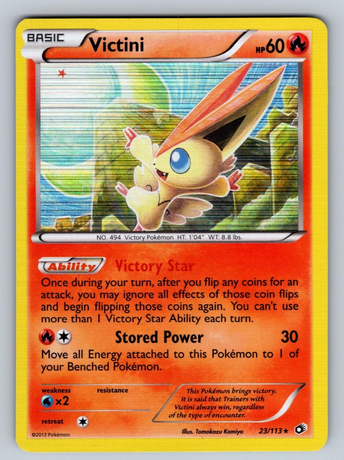 Victini 23/113 NM/M Legendary Treasures Holo Rare Pokemon T08212