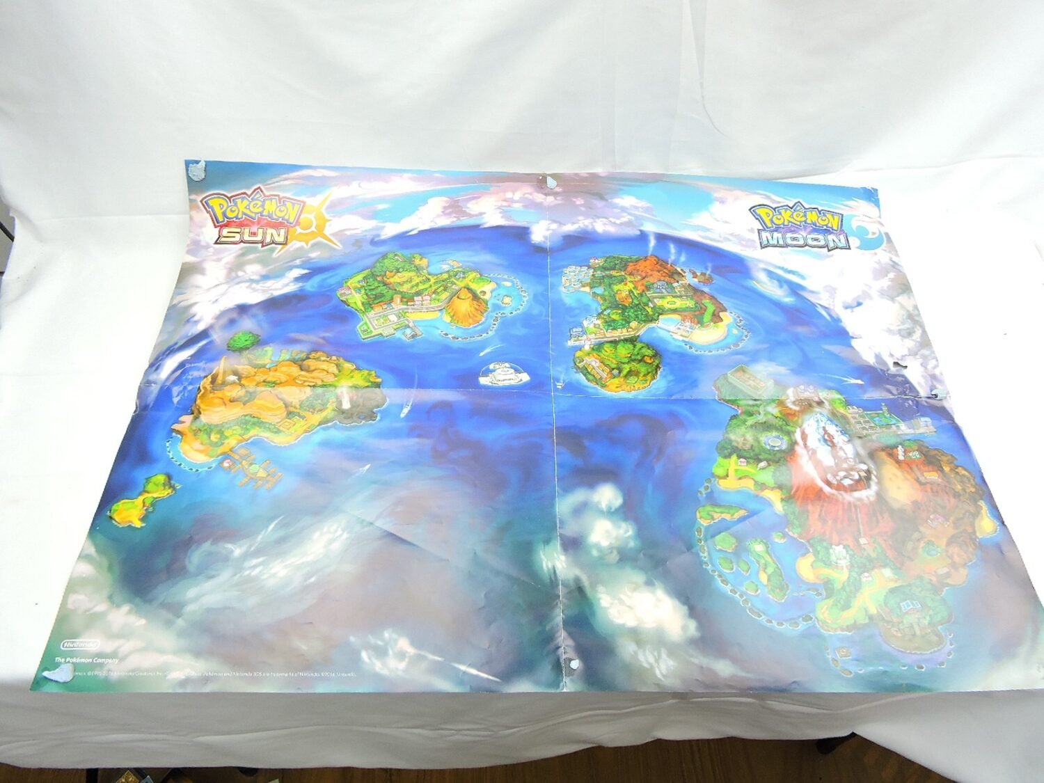 Pokemon Sun and Moon Alola Region Map Poster /4