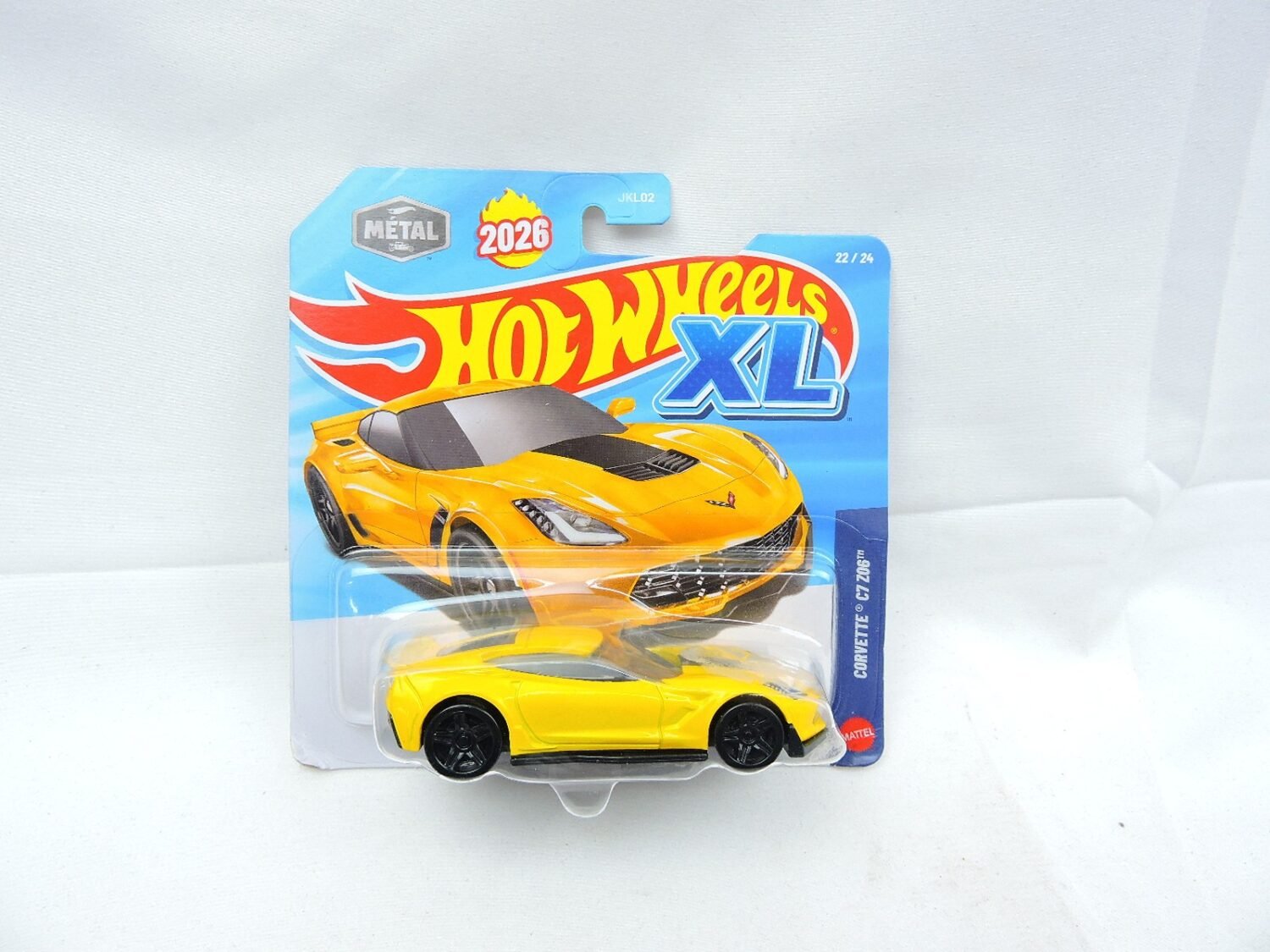 Brand New Hot Wheels XL Corvette C7 206 (Yellow) 22/24
