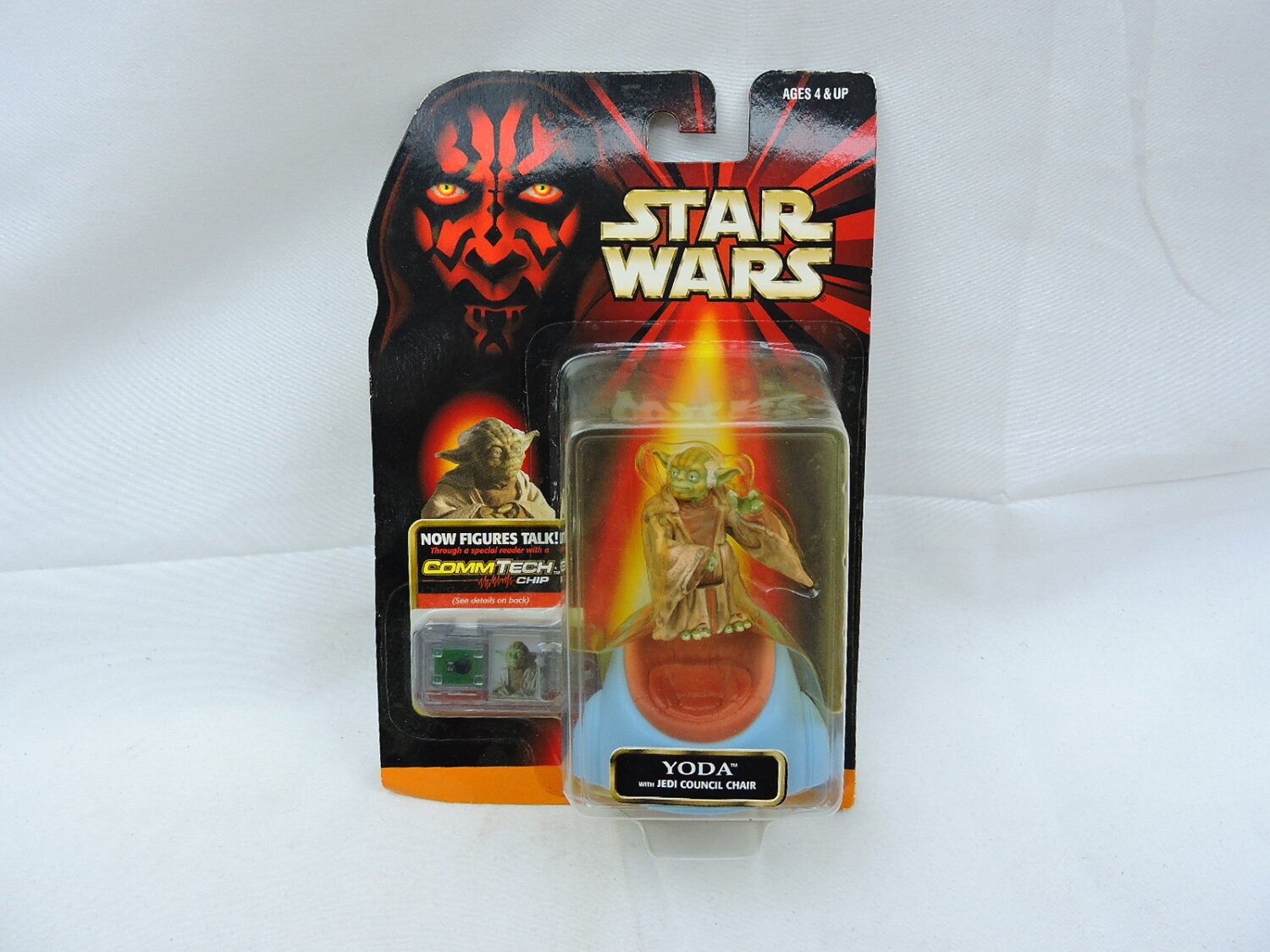 Brand New and Sealed Star Wars Episode I Yoda with Jedi Council Chair Action Figure