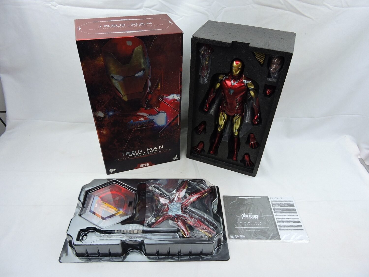 Boxed Like New Hot Toys Marvel Avengers Endgame Iron Man Mark LXXXV 1/6th Scale Collectible Figure