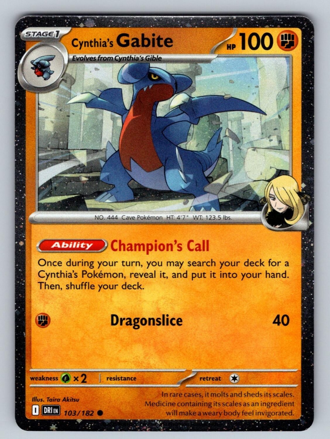 Cynthia's Gabite (Cosmos Holo) 103/182 NM/M 0 Pokemon T08208
