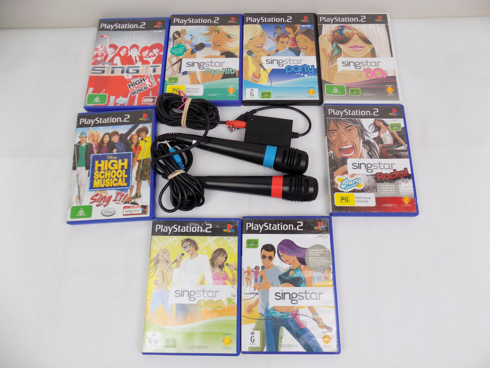 singstar ps2 with mics